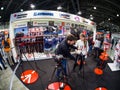 Common booth of Manfrotto, Avenger, Lastolite, Colorama, Lowepro and Joby