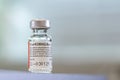 MOSCOW, RUSSIA - APRIL 01, 2021: Coronavirus Covid 19 vaccine Sputnik V local name GamCovidVac produced in Russia and ready for