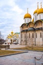 Moscow, Russia - April 10, 2022: Inside the Kremlin's wall - Ivan the Great Bell Tower in Moscow, Russia Royalty Free Stock Photo