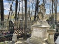 Moscow, Russia, April,20, 2023.The Kirchhoff family burial at the Vvedensky (German) cemetery