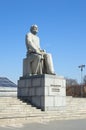 Sculpture by Konstantin Tsiolkovsky at ENEA in Moscow, Russia Royalty Free Stock Photo