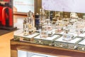 MOSCOW, RUSSIA - April 11, 2012 - Parfume corner in large shopping center Royalty Free Stock Photo