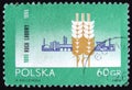 MOSCOW, RUSSIA - APRIL 2, 2017: A post stamp printed in Poland s Royalty Free Stock Photo