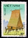 MOSCOW, RUSSIA - APRIL 2, 2017: A post stamp printed in Vietnam