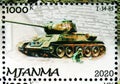 T34-85, Myanmar serie, circa 2020 Royalty Free Stock Photo