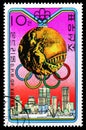 Postage stamp printed in Korea shows Vasily Alekseyev, USSR, Medalists of the Olympic Games, Montreal (II) serie, circa 1976