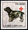 Spaniel, Dogs and Red Cross emblem serie, circa 2003