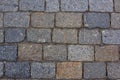 The texture of paving stones