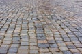 The texture of paving stones