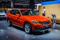 MOSCOW, RUSSIA - AUG 2012: BMW X1 E84 presented as world premiere at the 16th MIAS Moscow International Automobile Salon on August Royalty Free Stock Photo