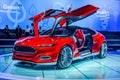 MOSCOW, RUSSIA - AUG 2012: FORD EVOS CONCEPT presented as world Royalty Free Stock Photo