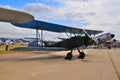 MOSCOW, RUSSIA - AUG 2015: general-purpose Soviet biplane Po-2 U