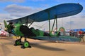 MOSCOW, RUSSIA - AUG 2015: general-purpose Soviet biplane Po-2 U