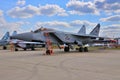 MOSCOW, RUSSIA - AUG 2015: interceptor aircraft MiG-31 Foxhound