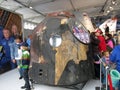 RUSSIA - AUG 30, 2013: model of spaceship capsule