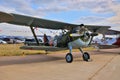 MOSCOW, RUSSIA - AUG 2015: Soviet biplane fighter I-15 Chaika pr