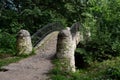 The bridge in the natural-historical park `Kuzminki-Lublino`