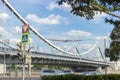 Moscow, Russia, August 12, 2018 - Crimean embankment bridge