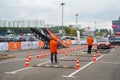 Open area test drive of VAZ on the International exhibition of SUVs, crossovers and off-road vehicles `Moscow Off-Road Show 2015