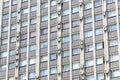 Detail of the facade of the building of scientific research Institute Teplopribor on Prospekt Mira