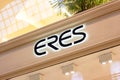 MOSCOW, RUSSIA - AUGUST 10, 2021: Eres brand retail shop logo signboard on the storefront in the shopping mall.