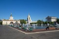 Fountain `Stone flower` at ENEA in Moscow, Russia