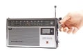 Moscow, Russia, August 05, 2023: National Panasonic,super sensitive radio receiver.