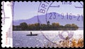 Postage stamp printed in Germany shows Chiemsee Lake, Bavaria, Germany Most Beautiful Panoramas 2015 serie, circa 2015