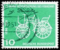 First motor car by Gottlieb Daimler (1834-1900), signature, 75 years motorization of transport serie, circa 1961