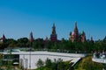 Saint Basil`s Cathedral Sobor Vasiliya Blazhennogo from Zaryadye Park