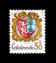 Hrob, Coats of arms of the Czechoslovak cities serie, circa 1982