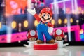 MOSCOW, RUSSIA - August 22, 2020: Super Mario Bros figure character.Super Mario is a Japanese platform video game series and media