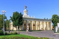 Moscow, Russia - August 01, 2018: View of pavilion Republic Of Belarus on Exhibition of Achievements of National Economy VDNH in Royalty Free Stock Photo