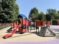 Moscow, Russia, Auust, 18, 2021. Playground in Tagansky Children\'s Park named after N.N. Pryamikov in Moscow Royalty Free Stock Photo