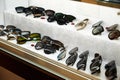 Moscow, Russia, 02.02.2019: Beautiful sunglasses on display, great design for Royalty Free Stock Photo