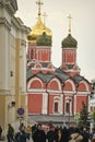 Moscow, Russia 08.05.2023.Building of Znamensky Monastery in Moscow