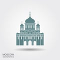 MOSCOW, RUSSIA Cathedral of Christ the Saviour Royalty Free Stock Photo