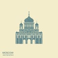 MOSCOW, RUSSIA Cathedral of Christ the Saviour Royalty Free Stock Photo