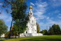 Moscow, Russia - October, 2020: Church of the Holy Trinity in Troitsa-Lykovo