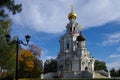 Moscow, Russia - October, 2020: Church of the Holy Trinity in Troitsa-Lykovo