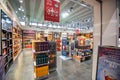 MOSCOW, RUSSIA - CIRCA NOVEMBER, 2017: Duty Free shop in Sheremetyevo airport Royalty Free Stock Photo