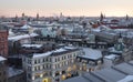 Moscow Russia City View in the Evening