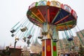 MOSCOW, RUSSIA - December, 2017 : Carousel in the center of Moscow, established in the framework of the Festival `Journey to Ch Royalty Free Stock Photo