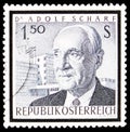 Postage stamp printed in Austria shows Death of Doctor Adolf SchÃÂ¤rf, serie, circa 1965