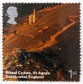 Postage stamp printed in United Kingdom shows Wheal Coates, Saint Agnes, A British Journey - South West England serie, circa 2005