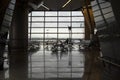 Vnukovo Airport from the inside, waiting room Royalty Free Stock Photo