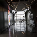 Vnukovo Airport from the inside, waiting room Royalty Free Stock Photo