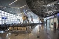 Vnukovo Airport from the inside, waiting room Royalty Free Stock Photo