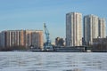 view of the Perervinsky ples on the Moscow River in Moscow