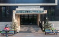Entrance to building of Soyuzmultfilm movie studio.